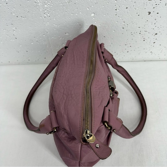 Salvatore Ferragamo Gancini Mauve Purple Leather Shoulder Bag BW-21 B105 READ - Picture 6 of 16